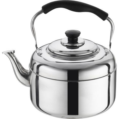2L Bouilloire de cuisinière, Inox Théières pour Cuisinière, Bouilloire gaz, Poignée Résistante à la Chaleur, Théière Inox (1/5)