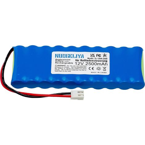 Batterie de Rechange NiMH 12V 2500mAh pour Commande de Volet Roulant Fenêtre de Toit Roto Zel WDT-S RT2 SF G2/G3/G4 (1/5)