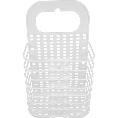 Panier à Linge Sale Pliable Blanc en Pp Rangement Mural Suspendu, Chambre D'garçon et Filles Maison, Pratique et Peu Encombrant (1/5)