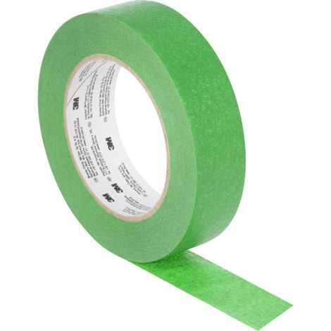 Ruban de masquage 3M 2814 Vert, en Papier crépon, 30mm x 50m ( Prix pour 1 )