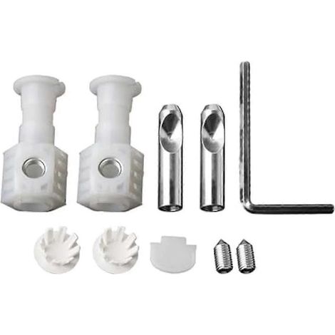 Kit de fixation pour WC suspendu comprenant des boulons et vis de montage universels pour une installation sécurisée (1/5)