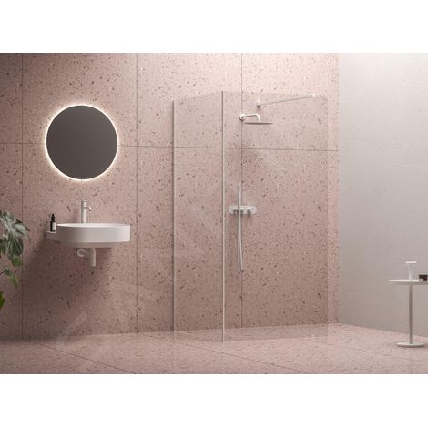 Ravak Walk-In - Paroi de douche Walk-in Corner, 1200x800 mm, blanc/verre clair GW1CG4E00Z1 (1/5)