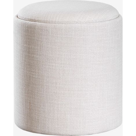 Pouf rotondo imbottito Berkeleni con vassoio e contenitore SKLUM (1/5)