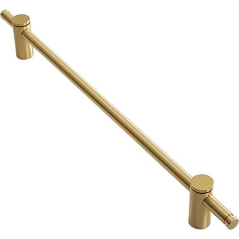 JSSEVN - Gold T-Bar Handles, Pure Copper Kitchen Cabinet Pull Handle, Hardware Cupboard Handles (Length 360mm) (1/5)