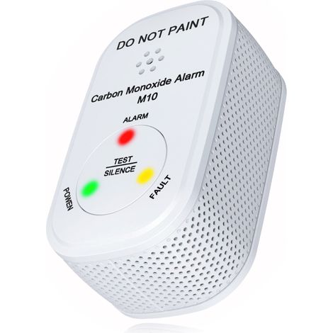 NEMAXX® M10 Mini CO-Warnmelder – Kompakter Kohlenmonoxid-Melder mit Figaro-Sensor [10 Jahre Batterie] – Zertifiziert nach EN 50291-1 – Lauter 85 dB Alarm, LED-Anzeige & Test-/Silence-Funktion (1/7)