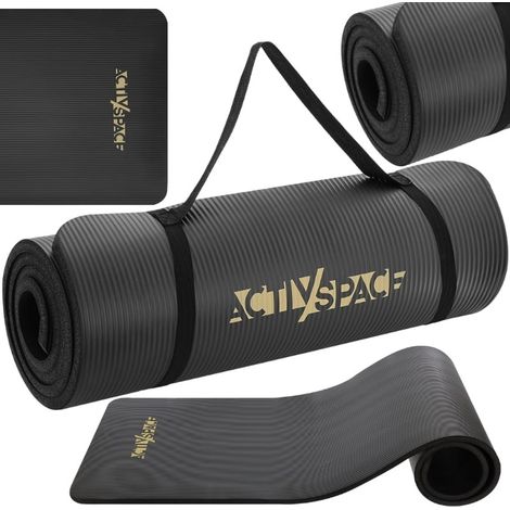 Dicke NBR-Gymnastikmatte 1,5 cm – schwarz