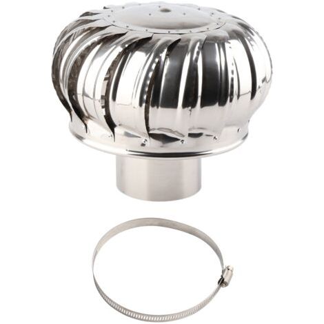 DEESSE SHOP-Ventilateur de toit éolien en acier inoxydable – Aération efficace pour grenier et cuisine – Résistant à la rouille et à la corrosion (1/5)