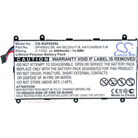 NX - Batterie tablette compatible Samsung 3.7V 4000mAh - AA1BC20O/T-BAA1C426BS/