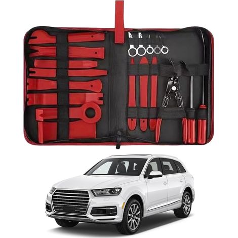 Kit d'outils anti-rayures, outil de dépose de garniture de voiture,Kit d'outils de levier anti-rayures Outils de coupe - Kit d'outils de retrait ergonomique et léger, pour tableaux de bord automobiles (1/5)