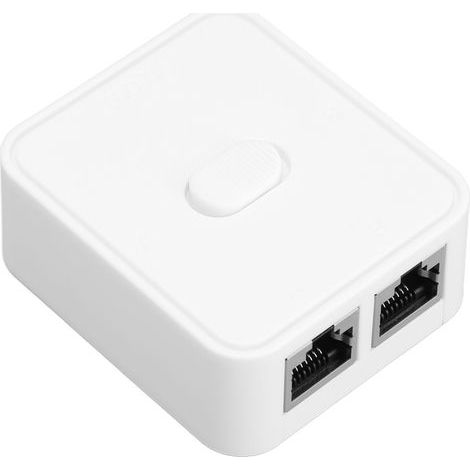 2-Port-Netzwerkschalter, RJ45, 2-Port-Netzwerkschalter-Wahlschalter. Weiteres Zubehör für die Hausautomation. (1/5)