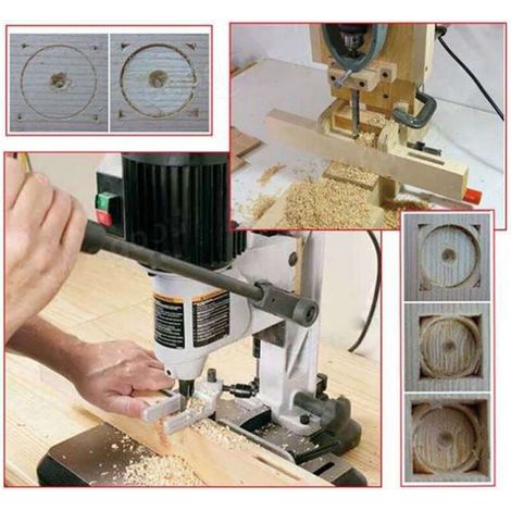 Generic 4-Piece Wood Drill Bit Set, Effectively Protected, Square Hole Drill Bit, Square Tenon Machines for Hole (1/5)