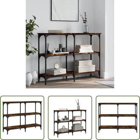 Holzwerkstoff Tisch -  Konsolentisch Räuchereiche 100x29x75 cm Holzwerkstoff (1/5)