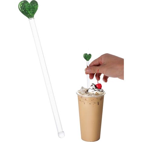 Pique En Verre Cactus - Agitateur Cocktail Jus Café - Design Créatif - Lot De 1 (1/5)