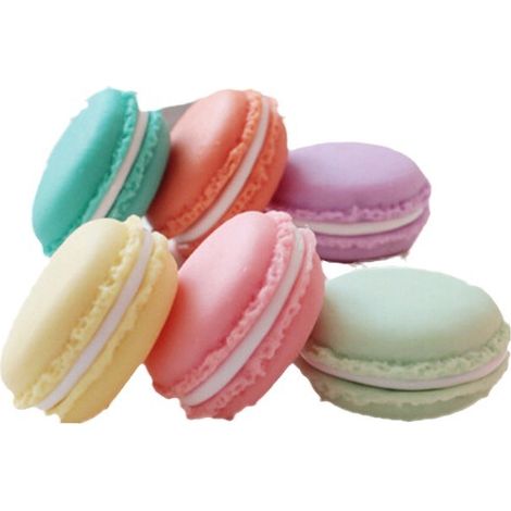 Sollbry Lot de 6 mini boîtes de rangement en forme de macarons pour bijoux et produits cosmétiques, Boîte Macaron Petite Boîte Ecrin De Rangement Boîtes, Lot de 6 Coloré (1/5)