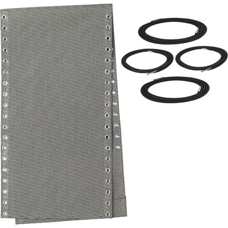 Universeller Ersatzstoff für Lounge-Sessel, Relaxsessel, Anti-Schwerkraft-Sessel und elastische Stuhlbezüge, 43 x 160 cm, (weiß-grau)