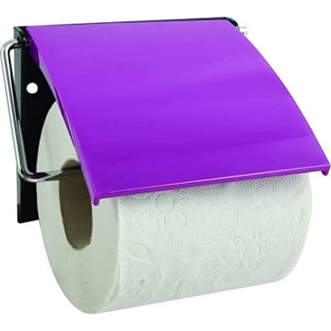 MSV Portarotolo di Carta igienica in polistirolo Viola, polistirene, 30 x 20 x 15 cm (1/2)