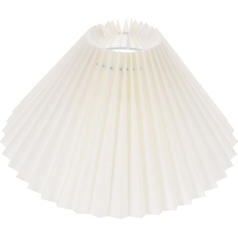 Abat-jour plissé pour lampadaire et lampe de table Couvercle de lumière fait à la main pour chambre à coucher, salon et bureau Installation facile (1/5)