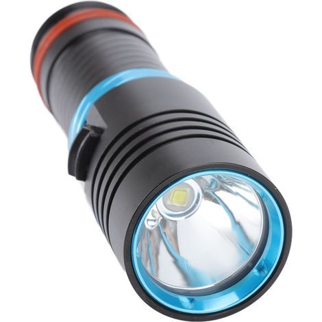 Lampe de Poche de Plongée 5000 LM, IPX8 100 M, étanche sous l'eau, Perles LED L2 à intensité Variable en Continu, Lampes de Plongée sous-Marine de qualité Supérieure Conçues (1/5)