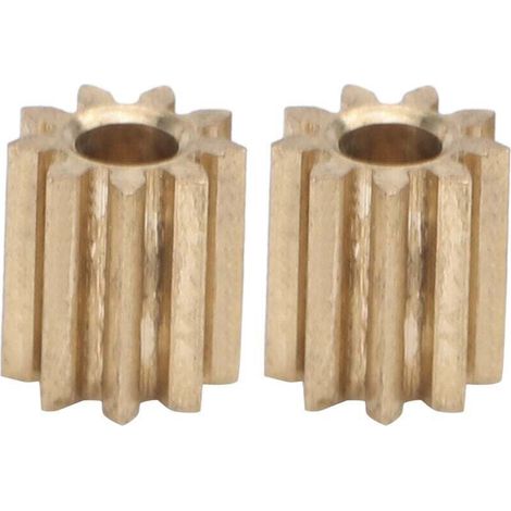 pezzi Ingranaggio Pignone, Mini Ingranaggio Motore 9 Denti 5mm Ingranaggio Motore in Ottone Pignone di Ricambio per Modulo Duplo Intelli Lok 0.4-Crezuo