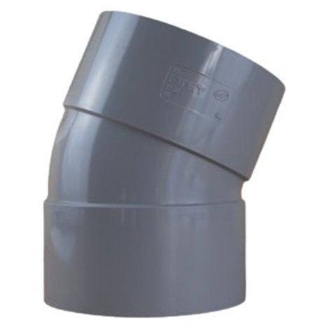 Coude PVC 22°30 Femelle Femelle Ø125 - First Plast (1/5)