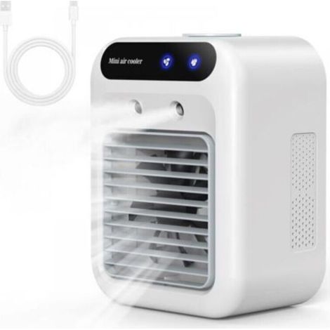 Tragbare Klimaanlage, leise mobile Klimaanlage, 500-ml-Luftkühler, Luftkühler, 2 Geschwindigkeiten + 2 Nebelmodi, 20° Windrichtungsverstellung, Ada Mini-Klimaanlage (1/4)