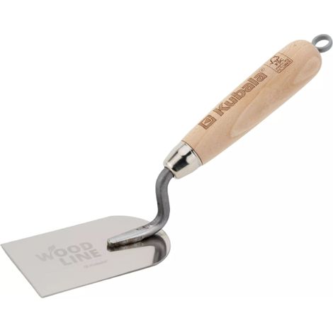 Cazzuola per stucco in acciaio inox, angolo esterno, 6085 mm, linea legno - KB 5908