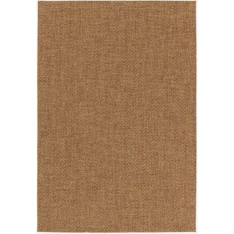 Alfombra interior/exterior efecto yute color caramelo (1/5)