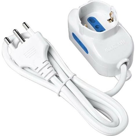Multipresa Elettrica 3 Posti Scarpetta . Ciabatta Prolunga Multi Presa Spina