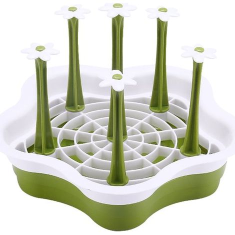 Égouttoir de cuisine - Porte-bouteilles - Égouttoir à tasses - Égouttoir vert - Égouttoir en PP vert - Égouttoir - PP vert (1/5)