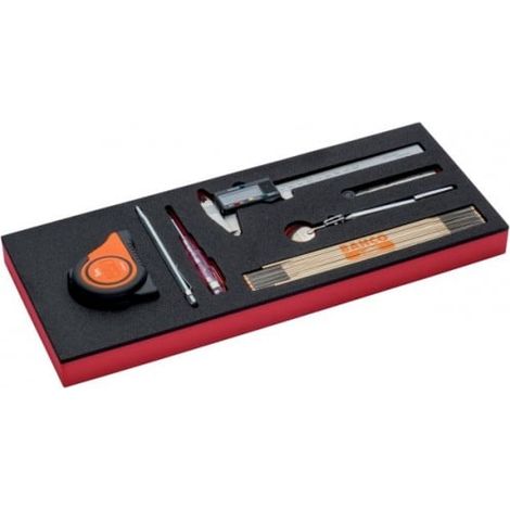 BAHCO - Jeu d'outils de mesure, module mousse 1/3 Fit&Go - 7 pcs