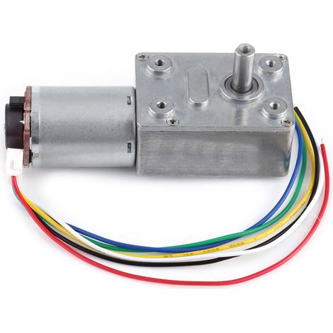 Gleichstrommotor mit hohem Drehmoment, Getriebemotor mit Encoder, starke Selbsthemmung (40 U/min) (1/5)
