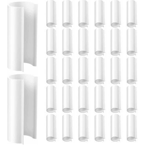 Gewächshausclips, 32 Stück 3/4-Zoll-Gartenclips, Kunststoff-Gewächshausclips für PVC-Rohre, Reihenabdeckungen, Poolabdeckungen, Vogelhäuser, sichere Befestigungselemente (1/5)