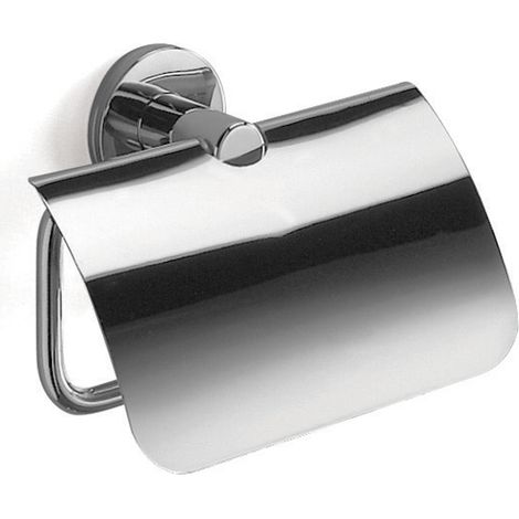 Inda - Kippbarer Papierrollenhalter mit glänzendem Chrom-Touch-Deckel (1/3)