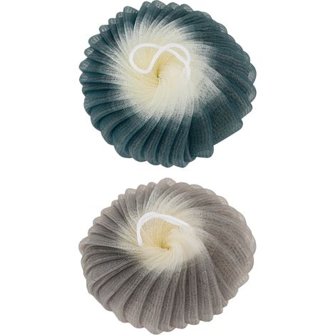 Pouf À Billes Pour Douche - Exfoliant Corps - Pour Gel Douche Savon - Usage Familial Adulte - Lot De 2 (1/5)