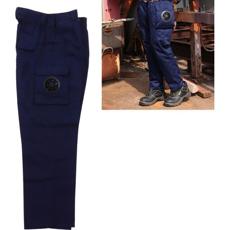 Pantalons Ventilés de Travail Anti-Chaleur avec Système de Ventilation - Taille XXL Bleu Foncé (1/4)