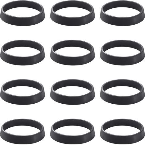 12 Pièces 36x31.5x6 mm Conique Joint D'écoulement de lavabo, Rondelles en Silicone pour Plomberie, Joints pour Siphon, pour Tuyau D'évacuation de 1 1/4 Pouce Siphon Anti-Odeurs D'évier (1/4)