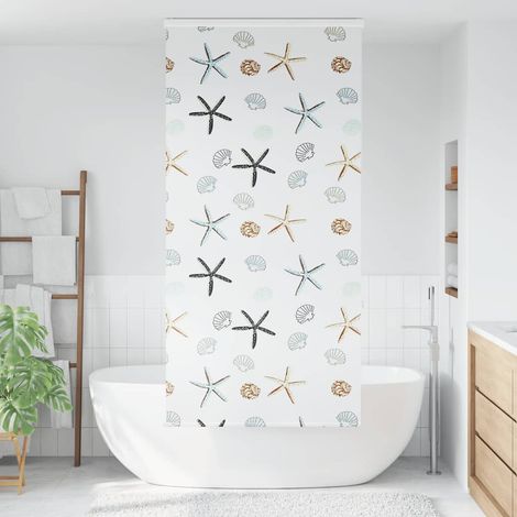 Store enrouleur de douche，Store à rouleau avec cassette largeur du tissu 86 cm CFW5030431 (1/5)