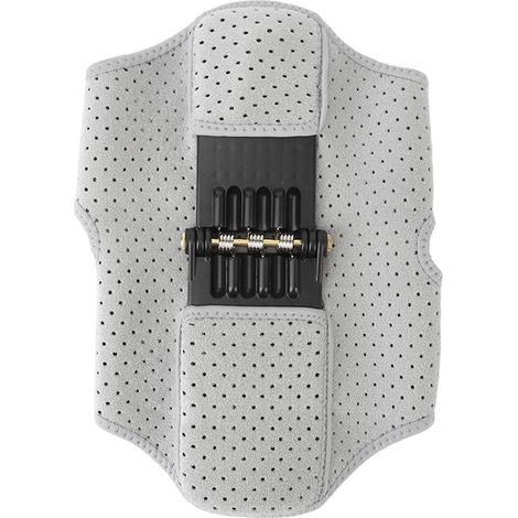 Genouillère de protection respirante et puissante avec ressort, stabilisatrice et orthèse de genou Power Lift, soutien articulaire, grise (1/5)