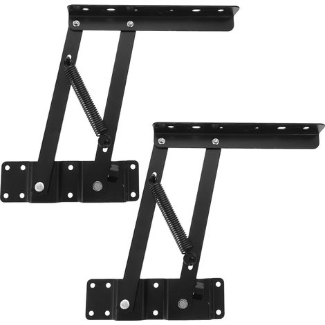 Cadres de Levage pour Tables Basses Amortisseur à Gaz et Ressort Pliable en Métal Noir, pour Projet Maison et Mobilier Pratique (1/5)