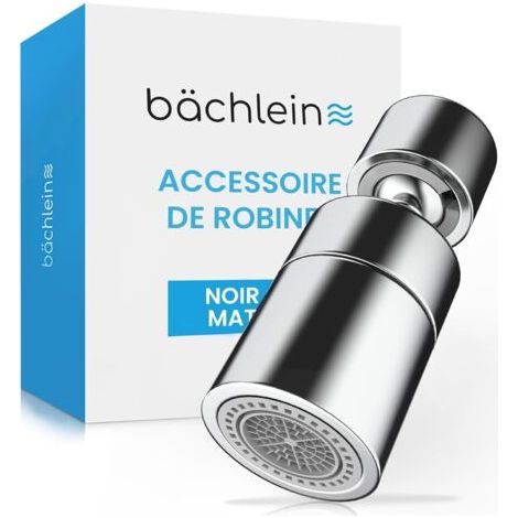 Universal chrome tap aerator with two spray patterns – Rotating aerator for kitchen taps (1/5)