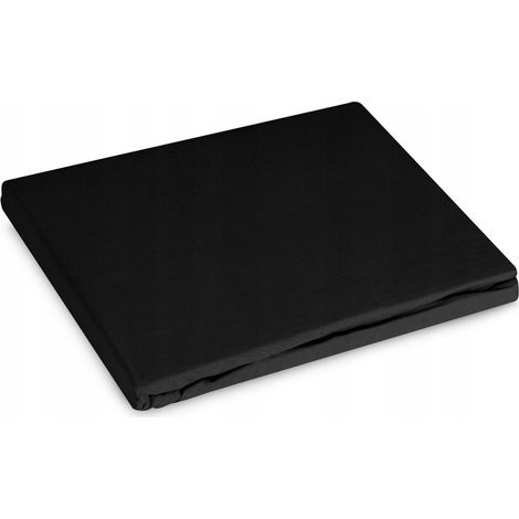 SÁBANA AJUSTABLE DE ALGODÓN BÁSICA 220X200X30 NEGRA 1 UNIDAD. (1/5)