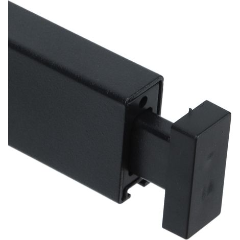 Étendoir à linge pliable en alliage d'aluminium Gao Wenhai, pour balcon, sans perçage, vente en gros pour l'intérieur, noir sobre (1/5)