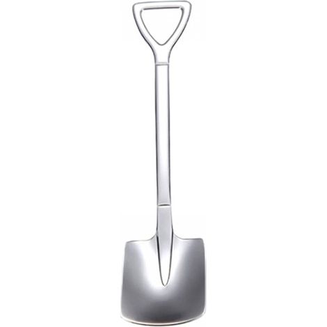 Cuillère En Forme De Pelle - Acier Inoxydable - Pour Desserts Glaces Et Fruits - 15 5 Cm - 1 Pièce (1/5)