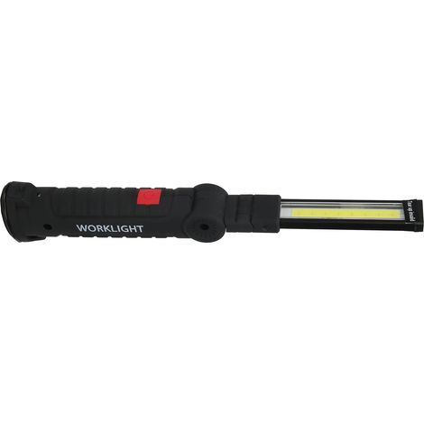 Lampe magnétique pliable COB+LED blanche pour travaux et maintenance, grand format, outils d'urgence (1/5)