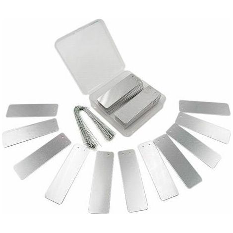 100 Pflanzenetiketten aus Aluminium: Metalletiketten für Bäume, Pflanzen und Blumen für den Garten (1/4)