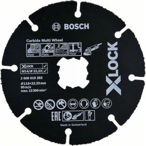 Bosch 1x X-LOCK Carbide Multi Wheel Ø 115 mm - 2608619283 (1/4)