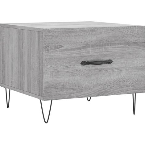 Maison Exclusive - Mesa de centro madera contrachapada gris Sonom