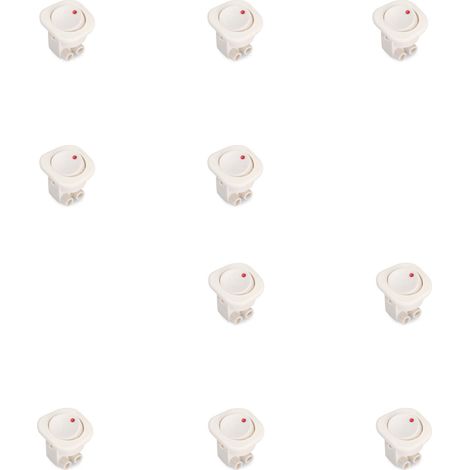 Emuca Wandschalter D21x21 weiß im 10er Pack (1/5)