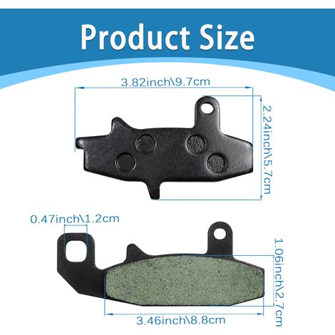 Compatible with Suzuki DR650 90-95 DR750 DR800 front disc brake pads