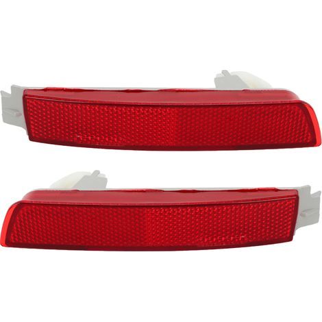 [Bumper Reflector Set] + [Infiniti] + [265605C000] + [Rear Smooth Surface] Paire de Réflecteurs de Pare-Chocs Arrière 265605C000 / 265655C000 pour Infiniti QX70 FX35 - PMMA/ABS, 2 Pièces (1/5)